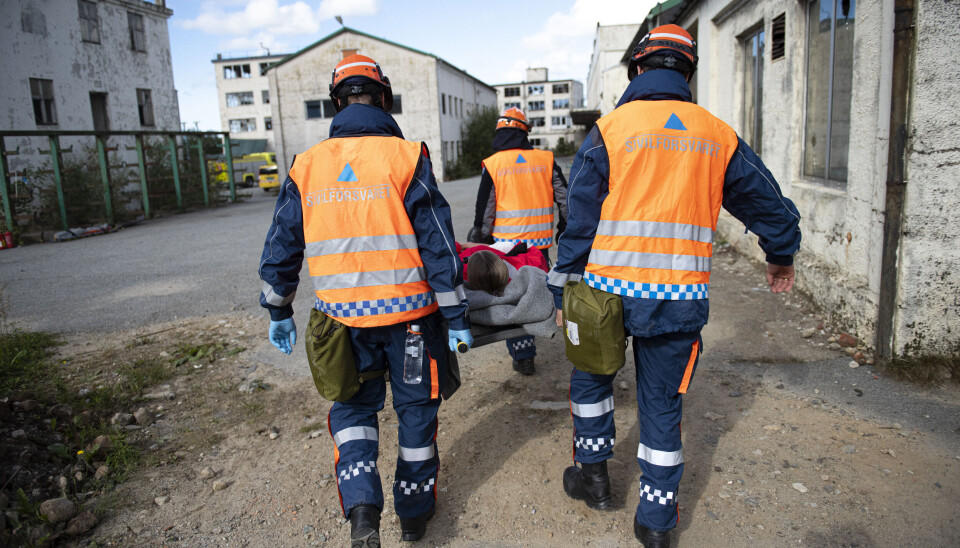 Kommunene har et generelt og grunnleggende ansvar for befolkningens sikkerhet og trygghet innenfor sine geografiske områder. Bildet er fra en sivilforsvar-øvelse i Sandnes.