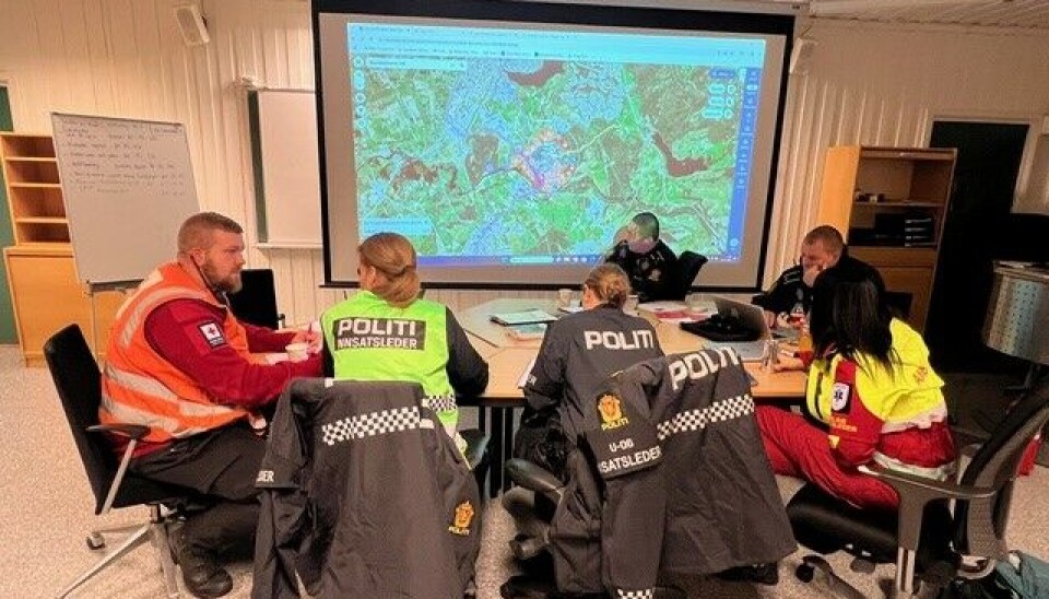 Øvelse med bruk av felles aksjonsstøtteverktøy i Sør-Vest politidistrikt.