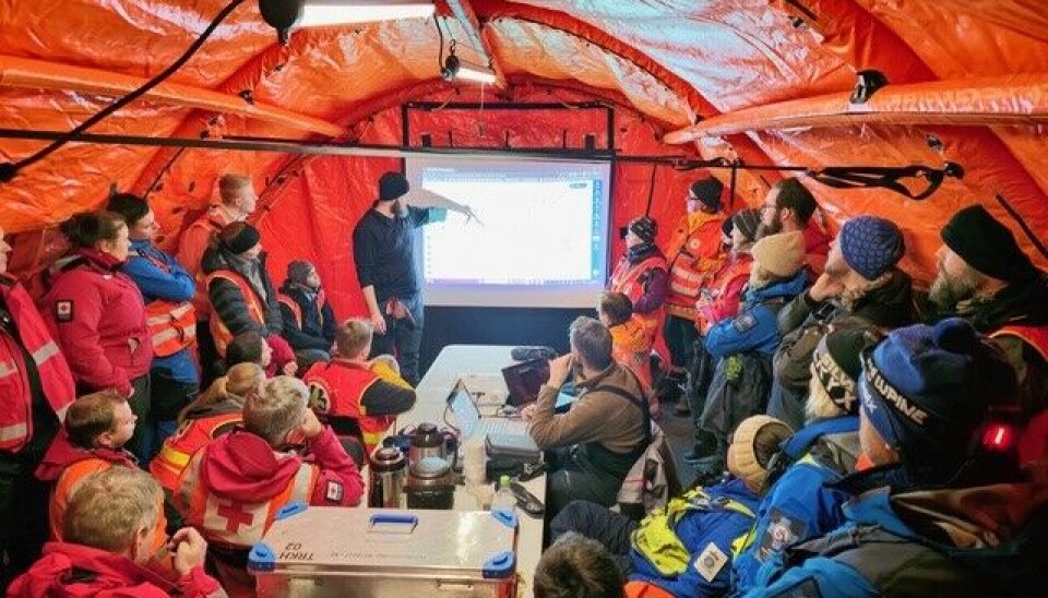 Øvelse med bruk av felles aksjonsstøtteverktøy i Trøndelag politidistrikt.