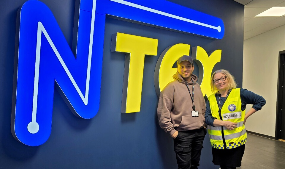 Fagleder industrivern Alvaro Hole og industrivernleder Helen D. Jacobsen i NTEX.