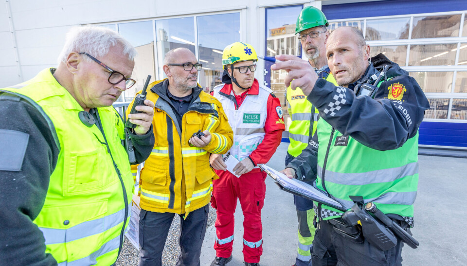 Loggføring og felles situasjonsforståelse er en essensiell del av enhver krisehåndteringsstrategi. Bildet er fra en øvelse på Jotun A/S.
